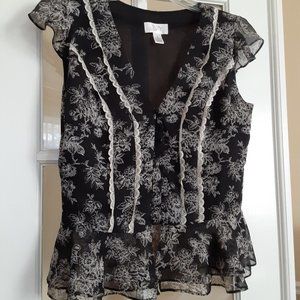 Ann Taylor Loft Size 2 Chiffon Blouse